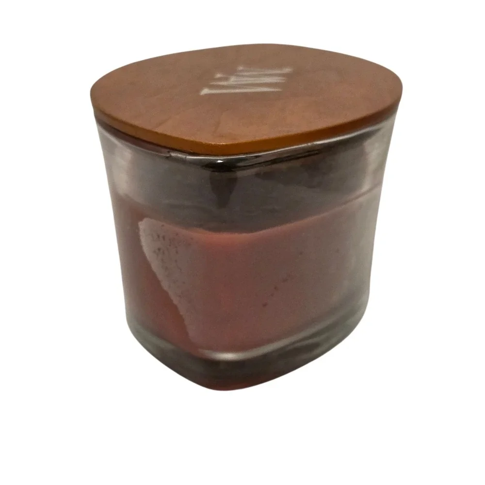 WoodWick Cinnamon Chai Hearthwick‎ Flame Ellipse Scented Candle with Wood Lid